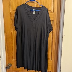 H&M black T-shirt dress, polo dress. XL